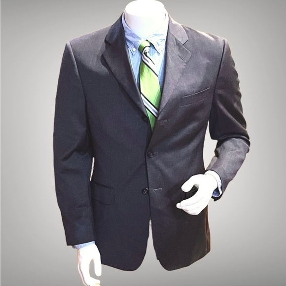 Banana Republic Men’s Charcoal Wool Blazer - Size 40S - Picture 1 of 10